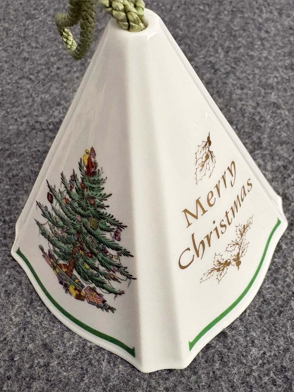 Spode Fine Bone China Merry Christmas Ornament